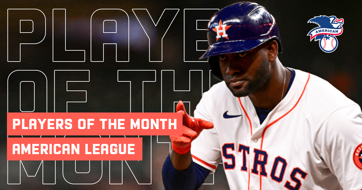 Yordan Alvarez is AL Player of the Month