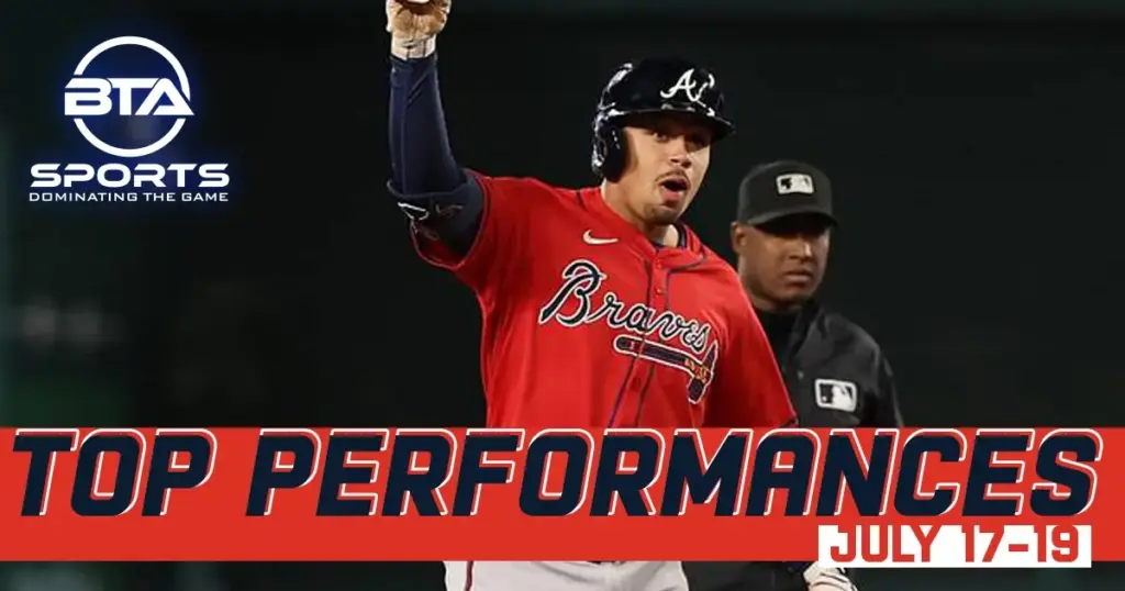 Atlanta Braves player celebrating during game action