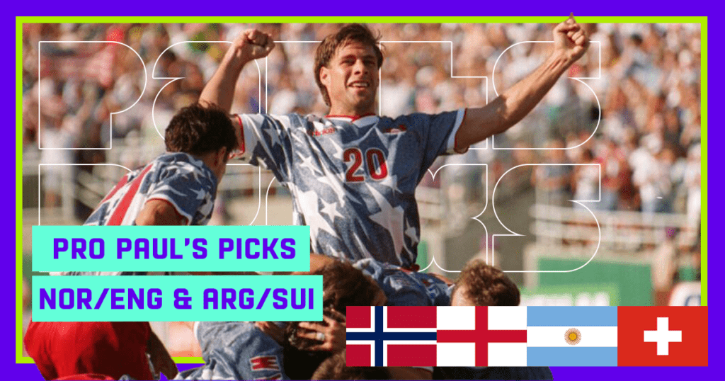 Norway, England, Argentina, Switzerland Quarterfinals