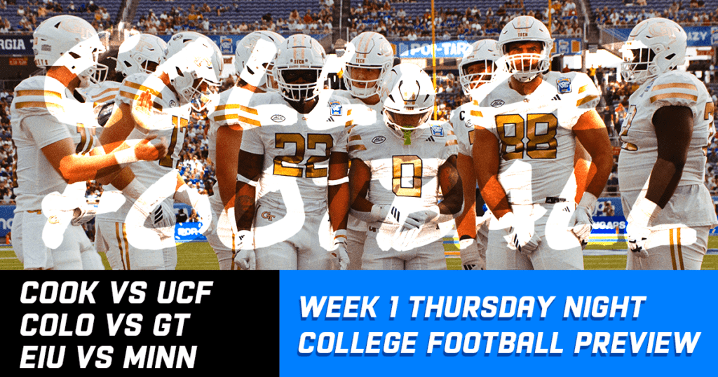 Week 1 Thursday College Football Preview